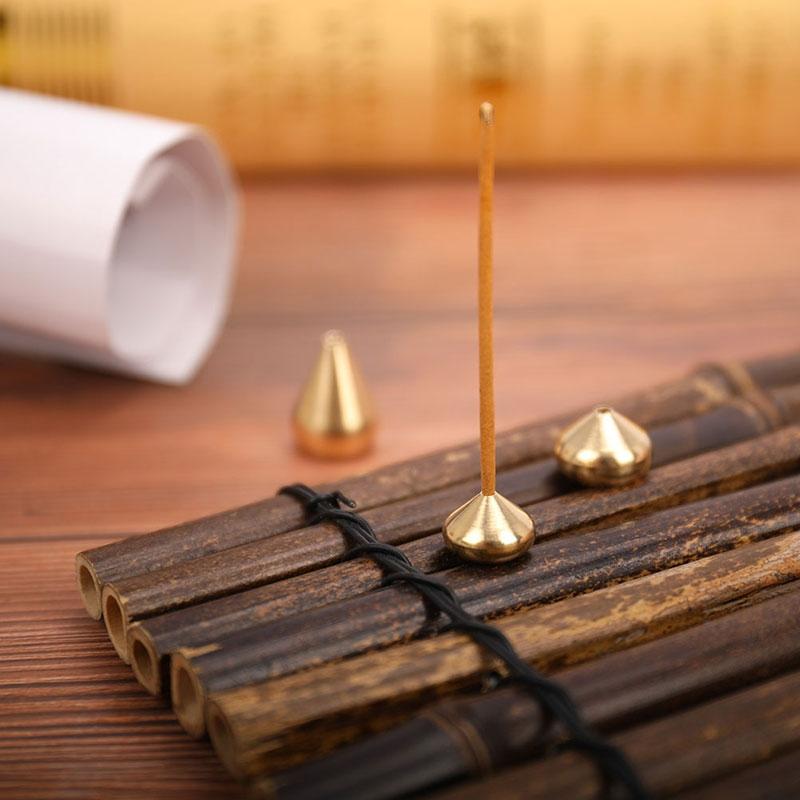 Set Of 10 Small Drop Shaped Incense Burner Brackets