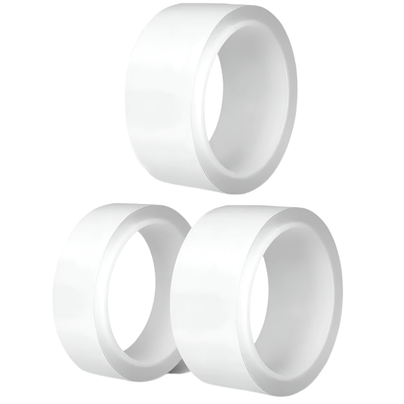3-Piece Plastic Steel Frame Gap Windshield Tape Set 3Cm X 3M Each