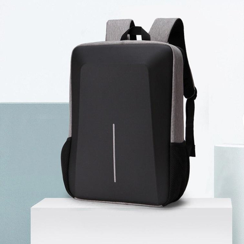 Anti Theft Hard Shell Backpack For Men With Alloy Frame Blue