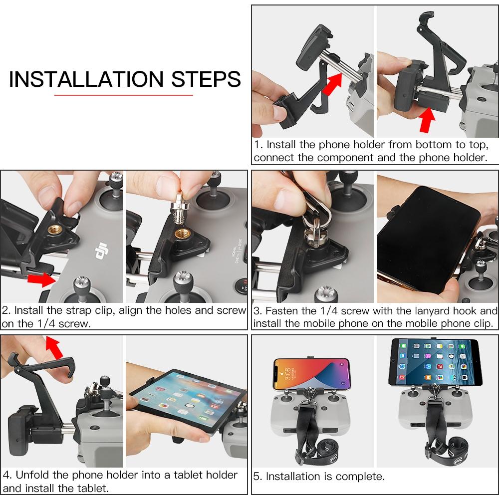 Universal Phone Tablet Bracket For Dji Mavic 3 Mini 2 And Pro Remote Control