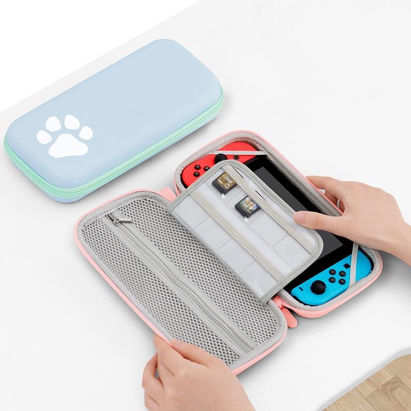 Switch Console Storage Bag With Cat Paw Design For Game Consoles And Accessories