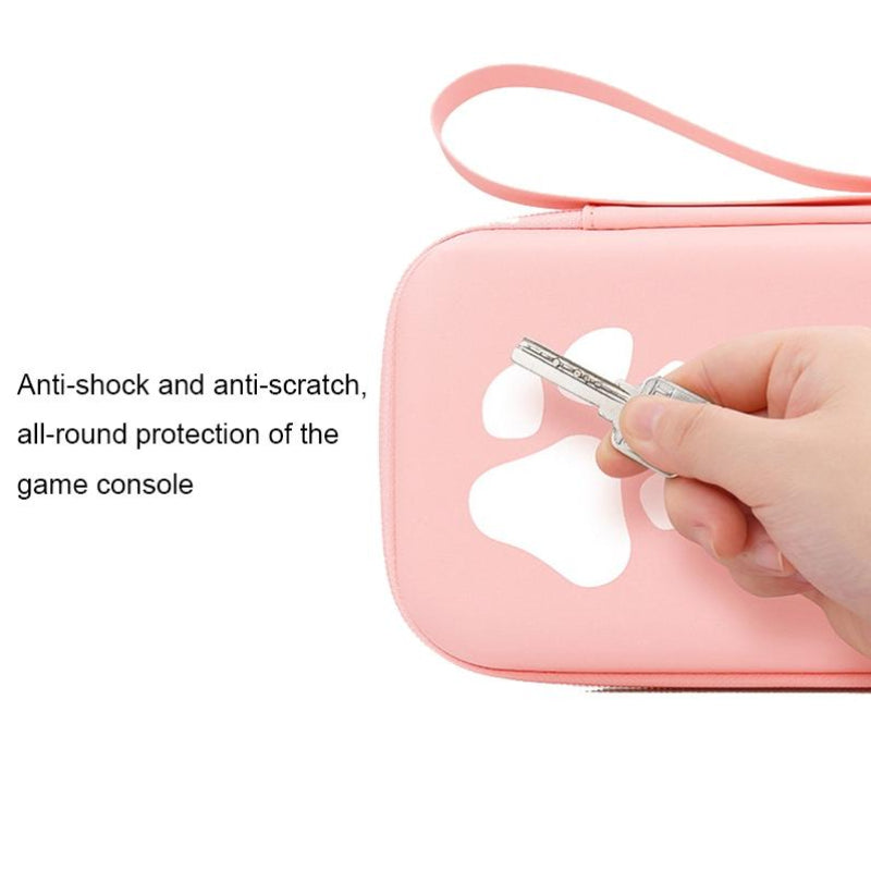 Switch Console Storage Bag With Cat Paw Design For Game Consoles And Accessories