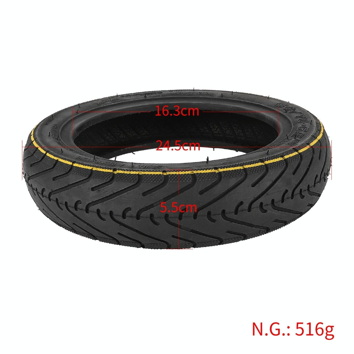 Electric Scooter Striped Vacuum Tire For Ninebot Max G30 Series