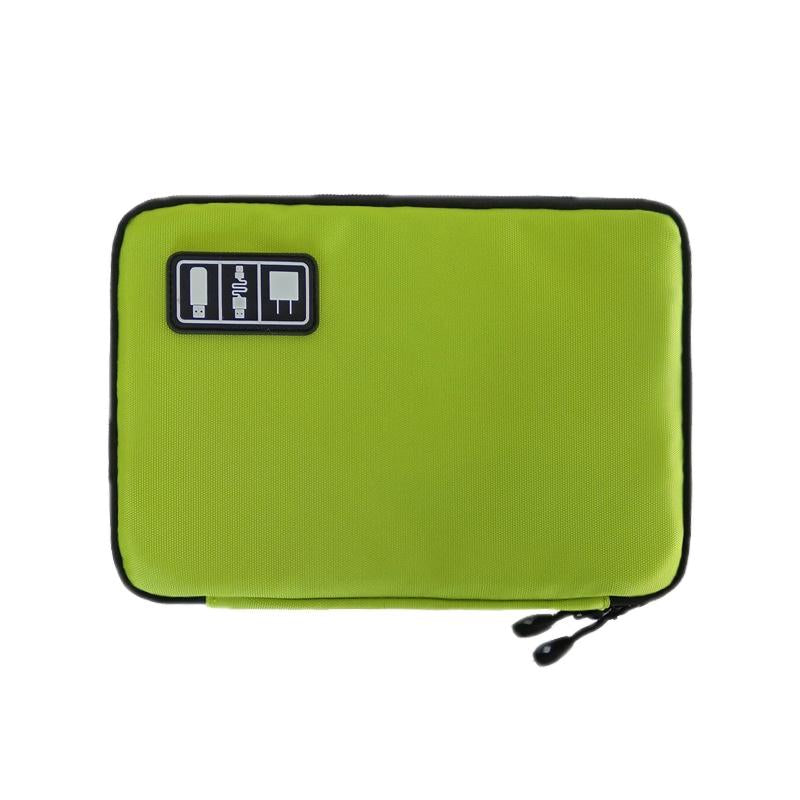 Multifunctional Portable Mobile Phone Digital Accessories U Disk Storage Bag Green