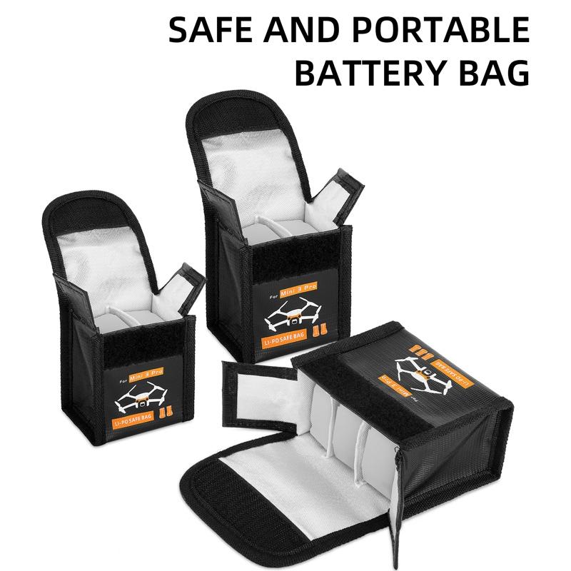 Explosion Proof Battery Bag For Dji Mini 3 Holds Two Batteries