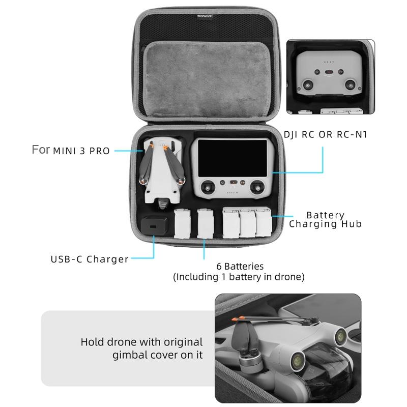 6 Battery Protective Storage Bag For Dji Mini 3
