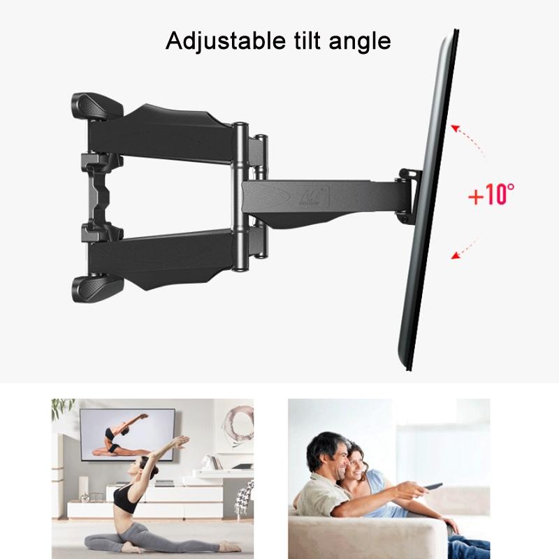 Telescopic Swivel Tv Monitor Wall Mount Bracket For 45 70 Inch