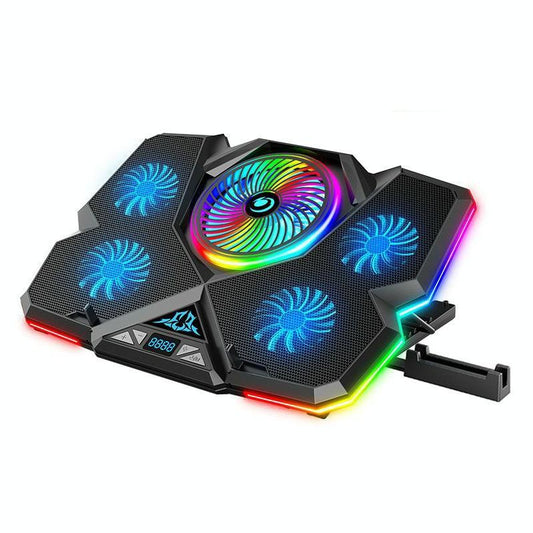 Usb Fan Cooler For Laptops With Five Ports And Touch Symphony Blue Design