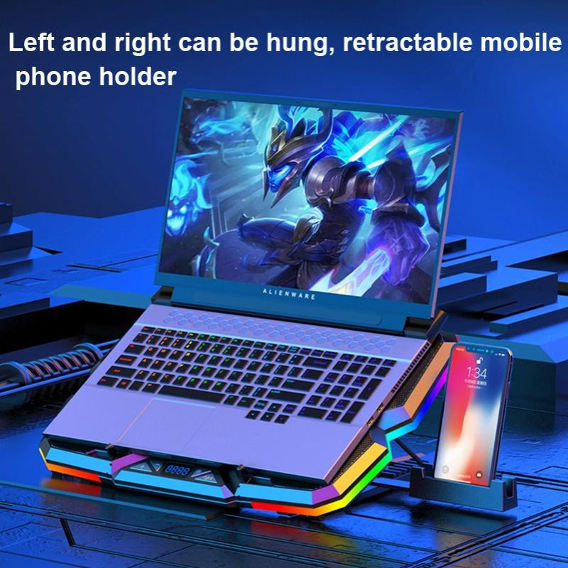 Usb Fan Cooler For Laptops With Five Ports And Touch Symphony Blue Design