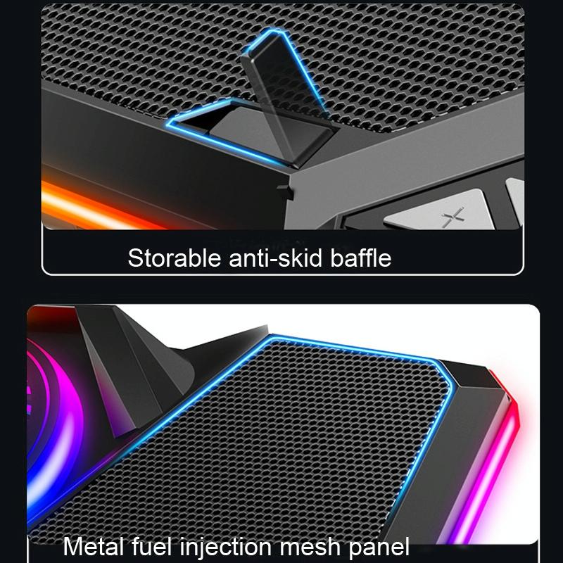 Usb Fan Cooler For Laptops With Five Ports And Touch Symphony Blue Design