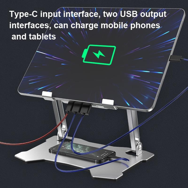 Aluminium Laptop Cooling Stand With Four Fans And Adjustable Height