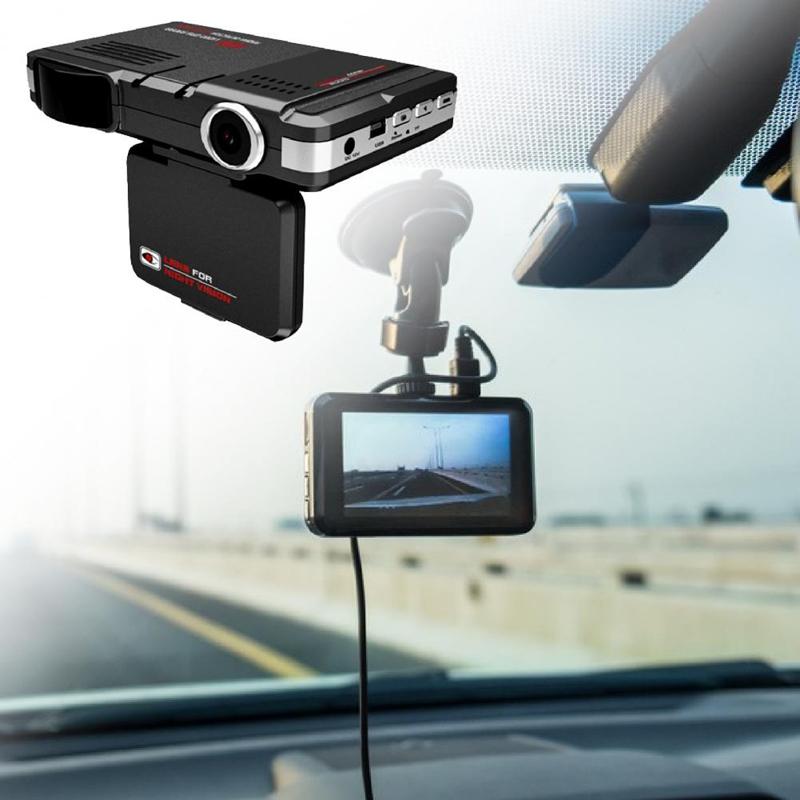 Vg1 Driving Recorder Radar 2-In-1 Electronic Dog Car Early Warning Detector