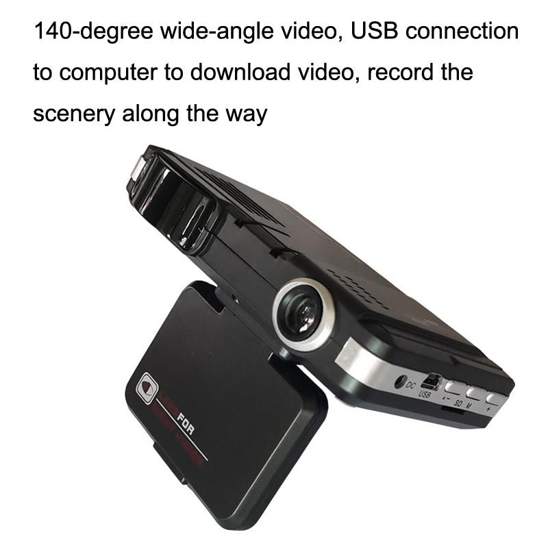 Vg1 Driving Recorder Radar 2-In-1 Electronic Dog Car Early Warning Detector