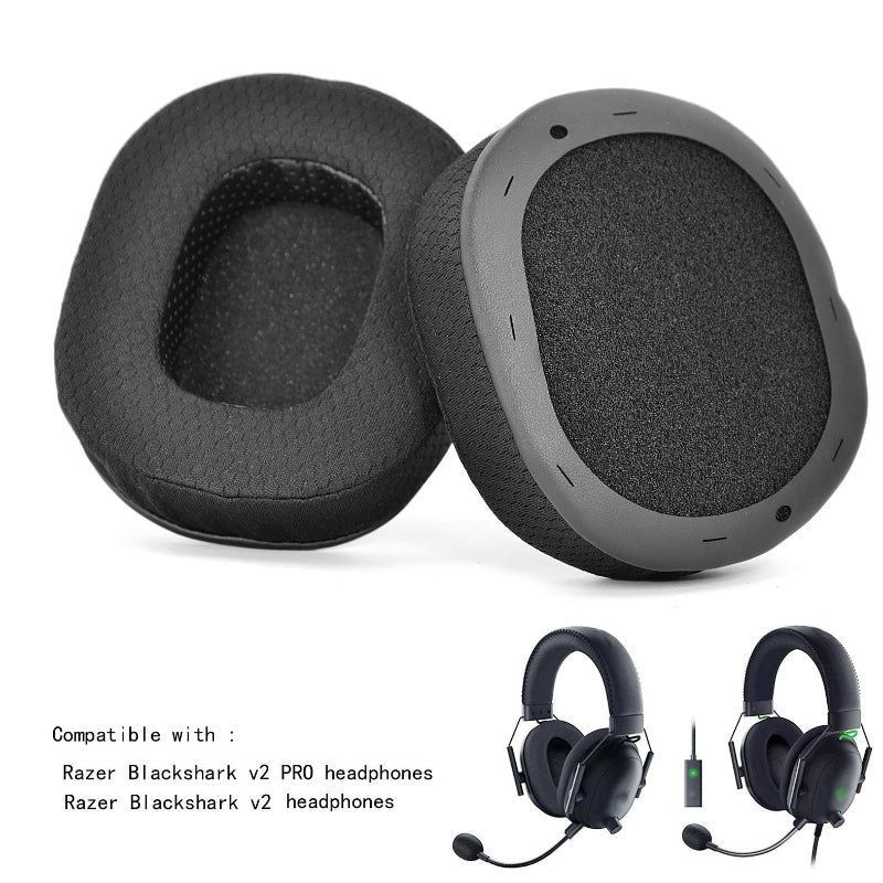 Pair Of Sponge Ear Pads For Razer Blackshark V2 And Pro Headphones