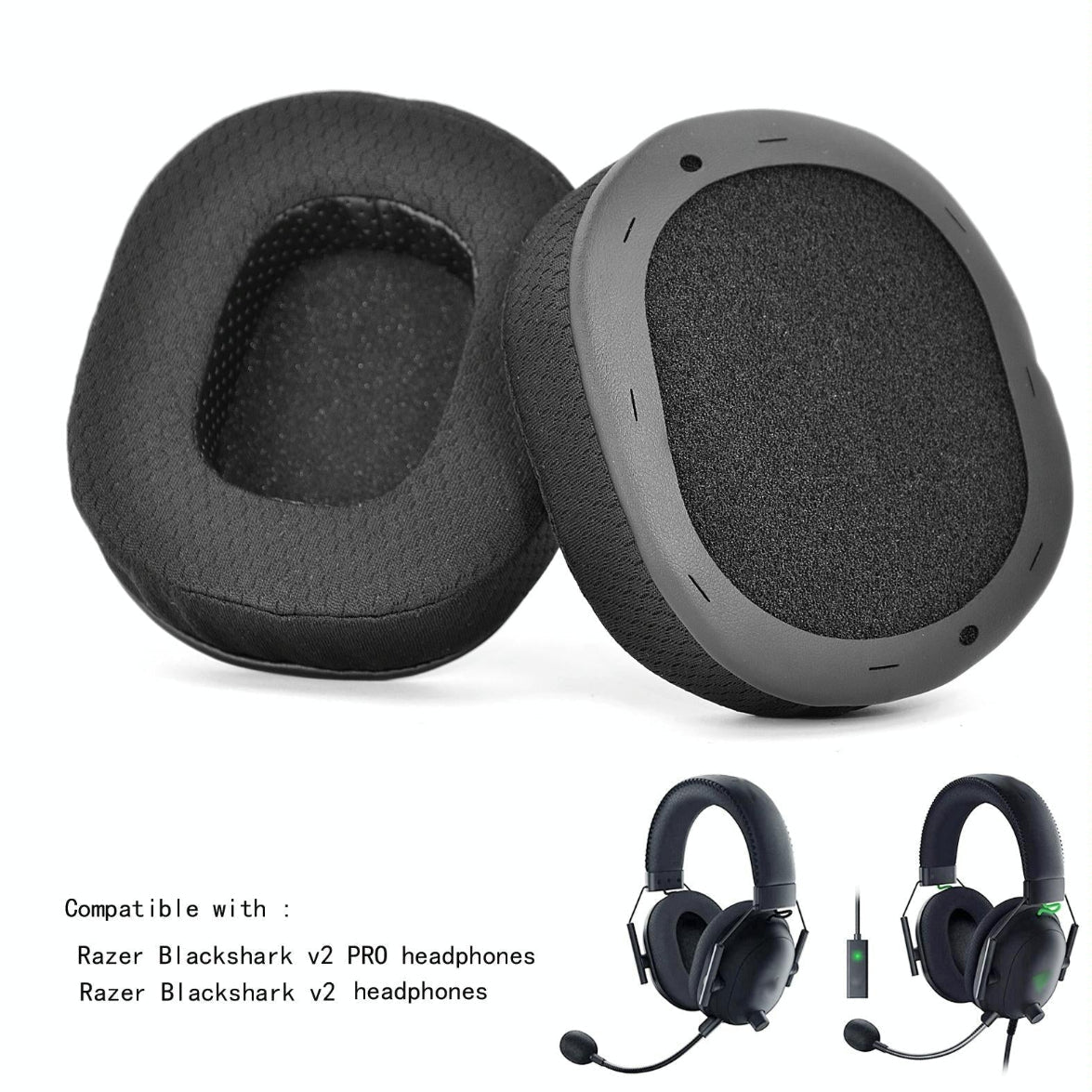 2 Pack Ear Pads For Blackshark V2 Pro Ice Sense Sponge Cover Replacement