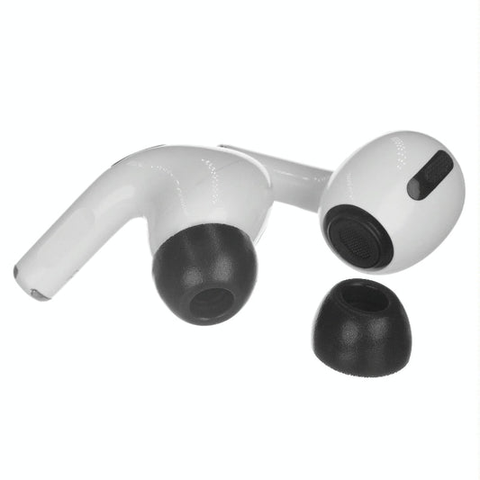 2 Pack Memory Foam Ear Caps For Tws Wireless Earbuds Medium Black Replacement