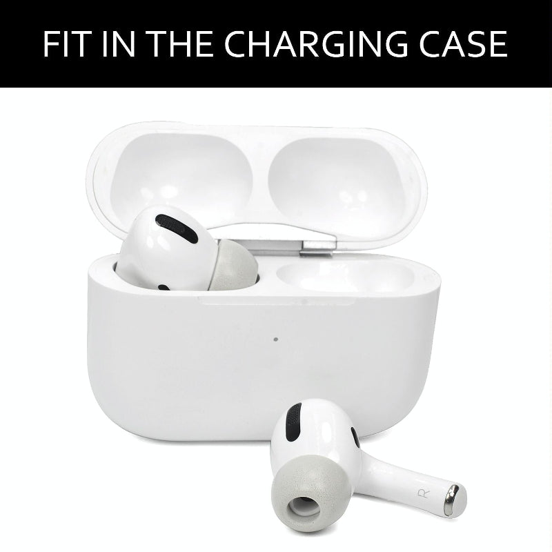 2 Pack Memory Foam Ear Caps For Tws Wireless Earbuds Medium Black Replacement