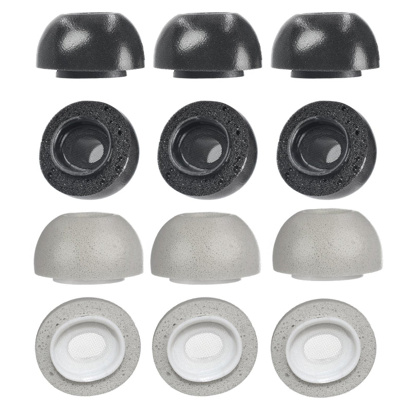 2 Pack Memory Foam Ear Tips For Tws Airpods Pro Black Small Size