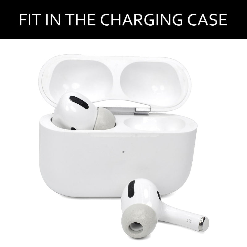 2 Pack Memory Foam Ear Tips For Tws Airpods Pro Black Small Size
