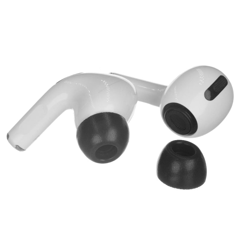 2 Pack Memory Foam Ear Tips For Tws Airpods Pro Black Small Size