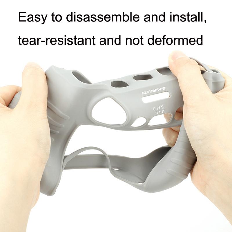 Silicone Protective Case With Hood For Dji Rc Remote Control Black