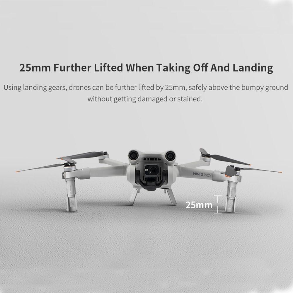 25 Millimetre Raised Landing Gear For Dji Mini 3 Pro With Quick Release Design