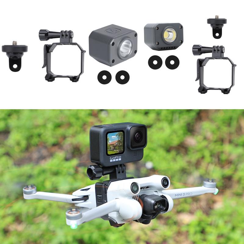 Pro Gopro 10 Action Camera Mount For Dji Mini 3 With Searchlight Compatibility