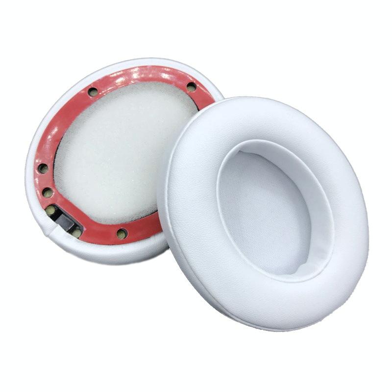 2 Pack Soft Leather Headphone Covers For Studio 3 Headsets White