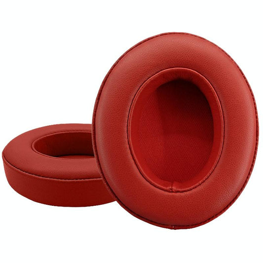 Breathable Leather Headphone Covers 2 Pack For Beats Studio / 3 Red Sheepskin
