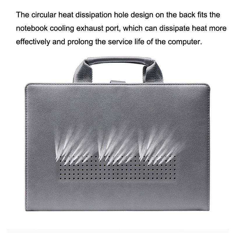 15.4 Inch Laptop Protective Tote Bag Dark Gray Durable And Stylish Storage Solution