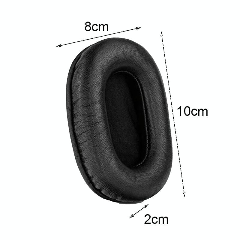 2 Pack Headset Earmuffs For Sony Mdr 7506 V6 900St With White Stitching