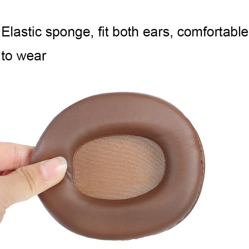 2 Pack Headset Earmuffs For Mdr 7506 V6 900St Brown Stitching Replacement Covers