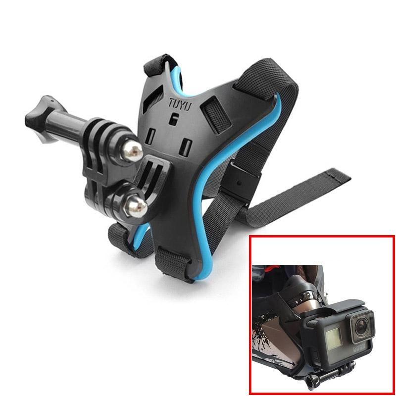 Universal Motorcycle Helmet Mount For Action Camera And Phone Secure Adjustable Attachment