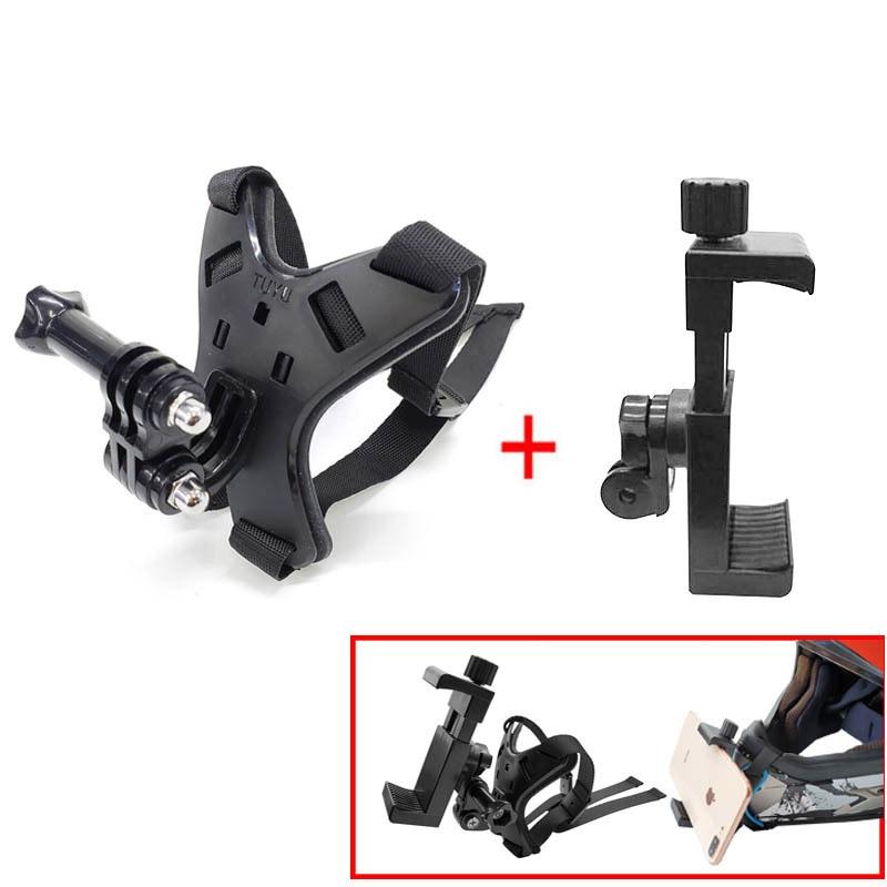 Universal Motorcycle Helmet Mount For Action Cameras And Mobile Phones