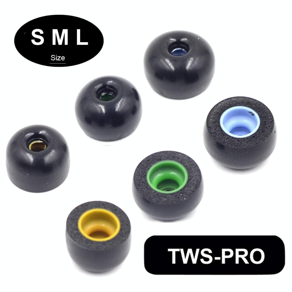 Six Pack Memory Foam Earplugs For True Wireless Headsets Large Size
