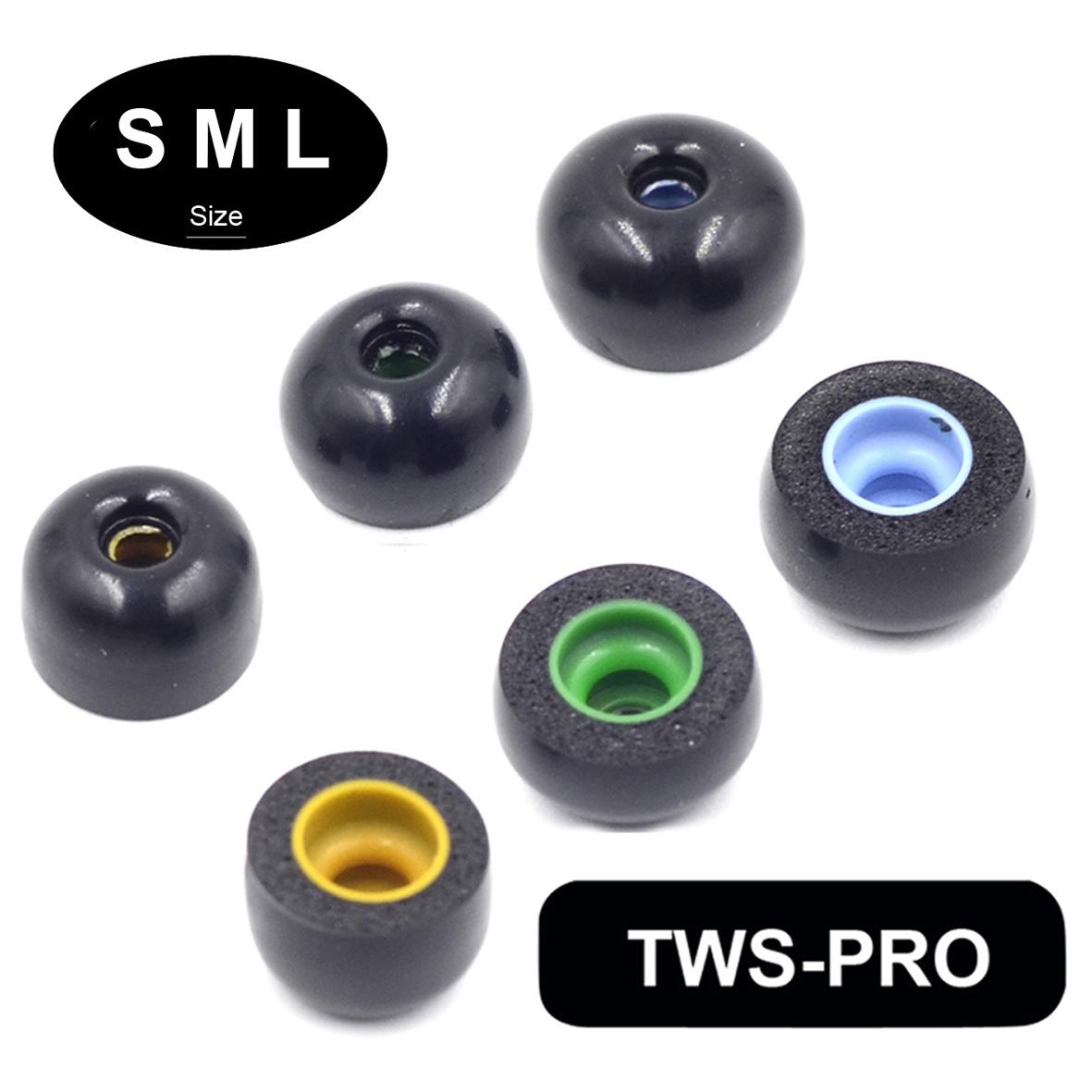 6 Pack Memory Foam Earplugs For True Wireless Headsets Medium Size
