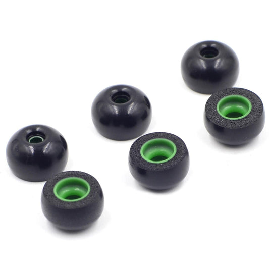 6 Pack Memory Foam Earplugs For True Wireless Headsets Medium Size