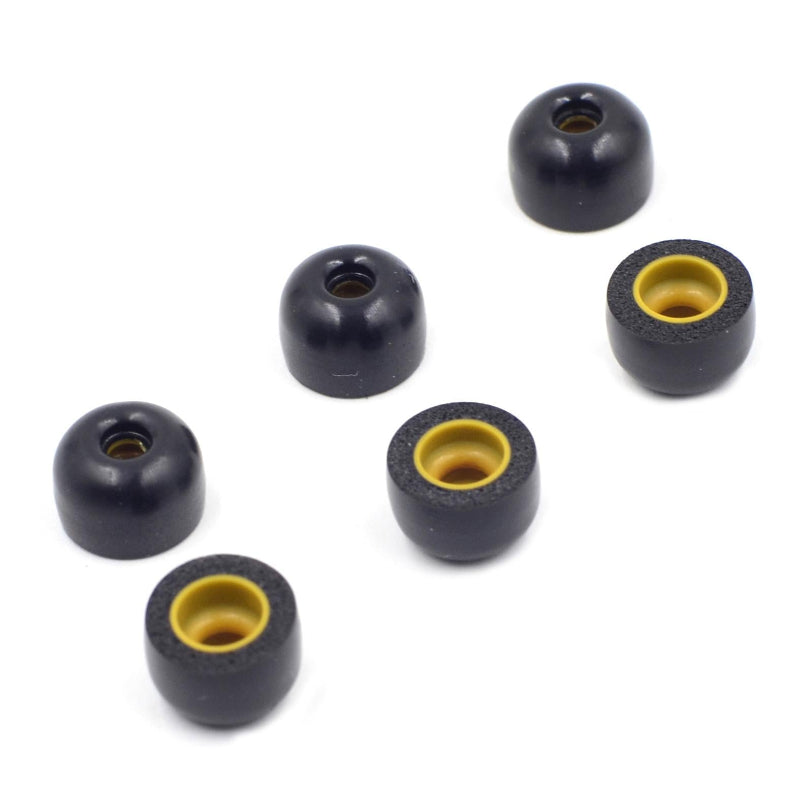 6 Pack Memory Foam Earplugs For Tws Wireless Headsets Comfortable Sound Isolation
