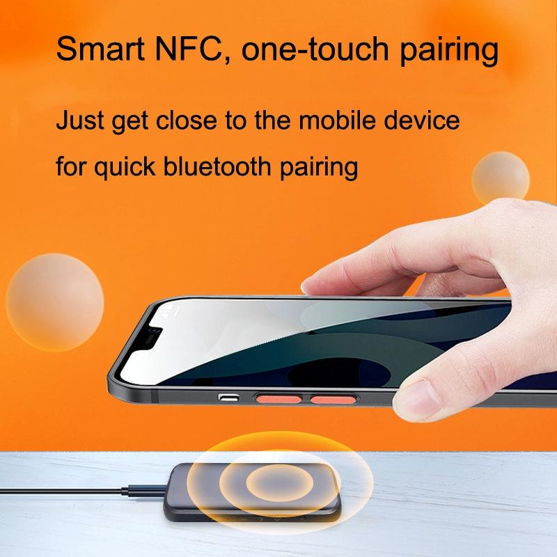 2 In 1 Bluetooth 5.1 Receiver With Nfc For Car Auxiliary Connection