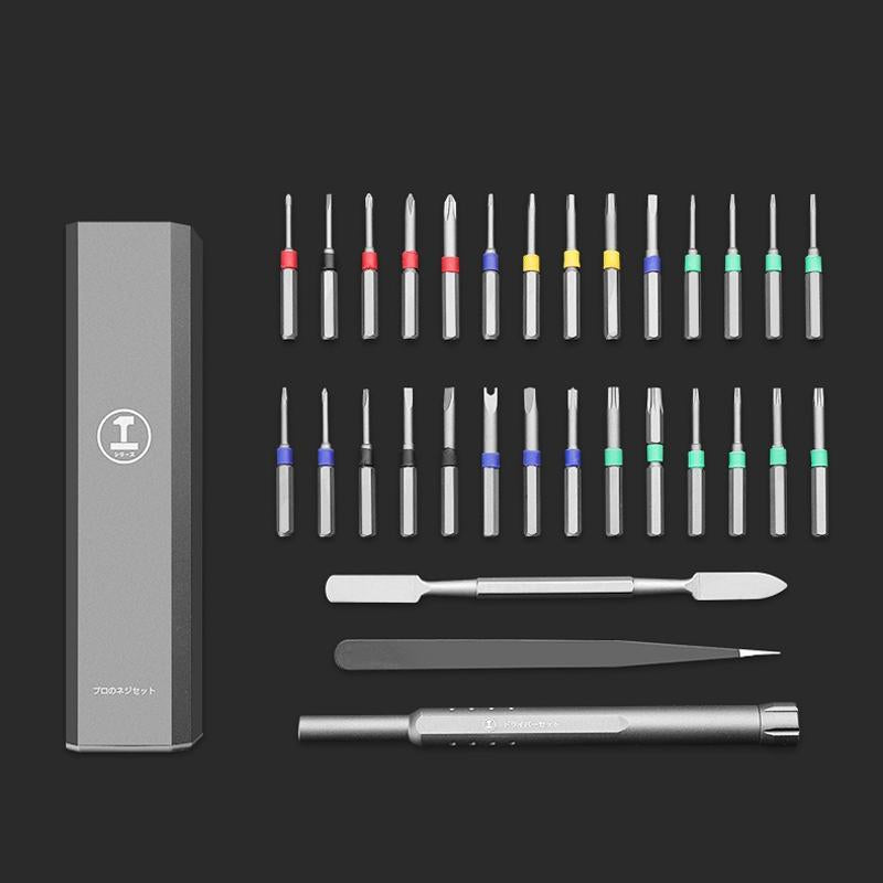 Thirty In One Aluminium Barrel Screw Knife Set For Disassembly And Maintenance