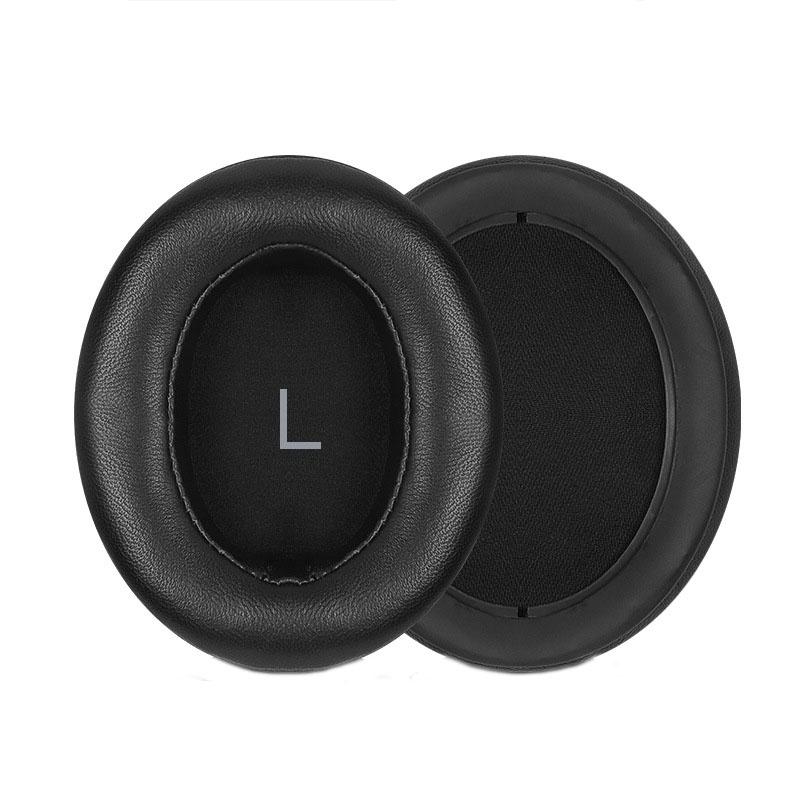 2 Pcs Breathable Foam Headphone Earmuffs For Sennheiser Momentum 3 Black Lambskin