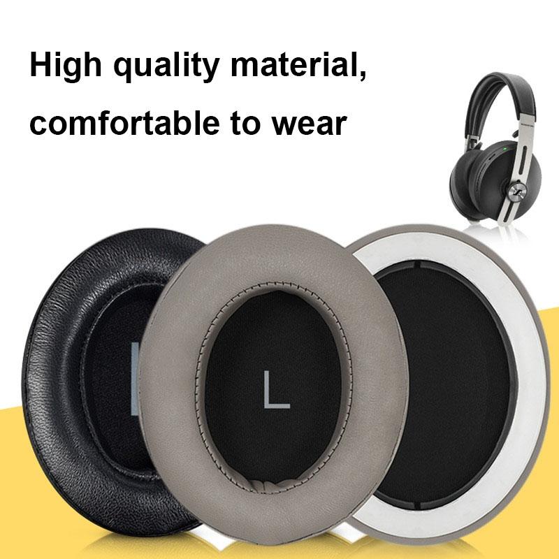 2 Pcs Breathable Foam Headphone Earmuffs With Buckle For Sennheiser Momentum 3 Gold