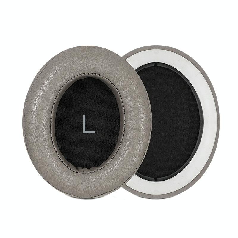 2 Pack Breathable Headphone Earmuffs Gold Lambskin With Buckle For Momentum 3
