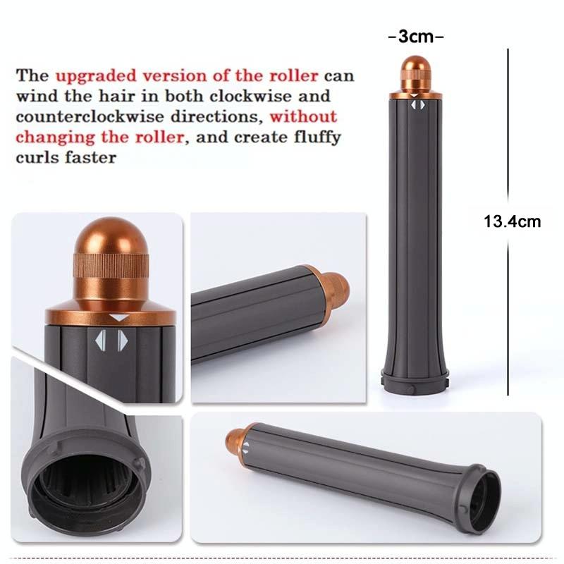 30 Millimetre Gold Long Barrel Curling Iron For Dyson Hair Dryer