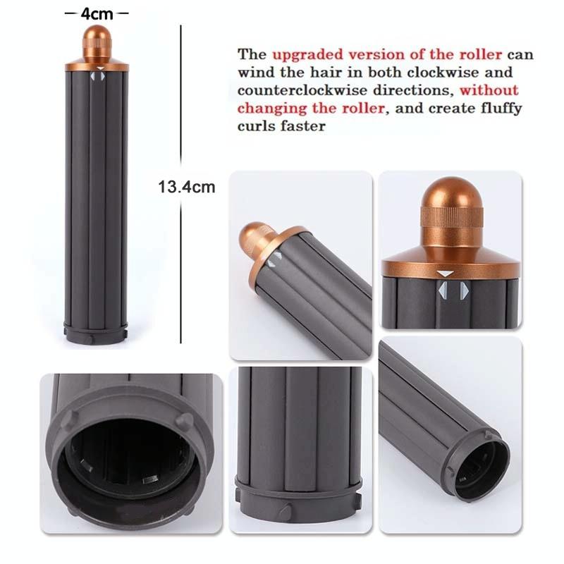 30 Millimetre Gold Long Barrel Curling Iron For Dyson Hair Dryer