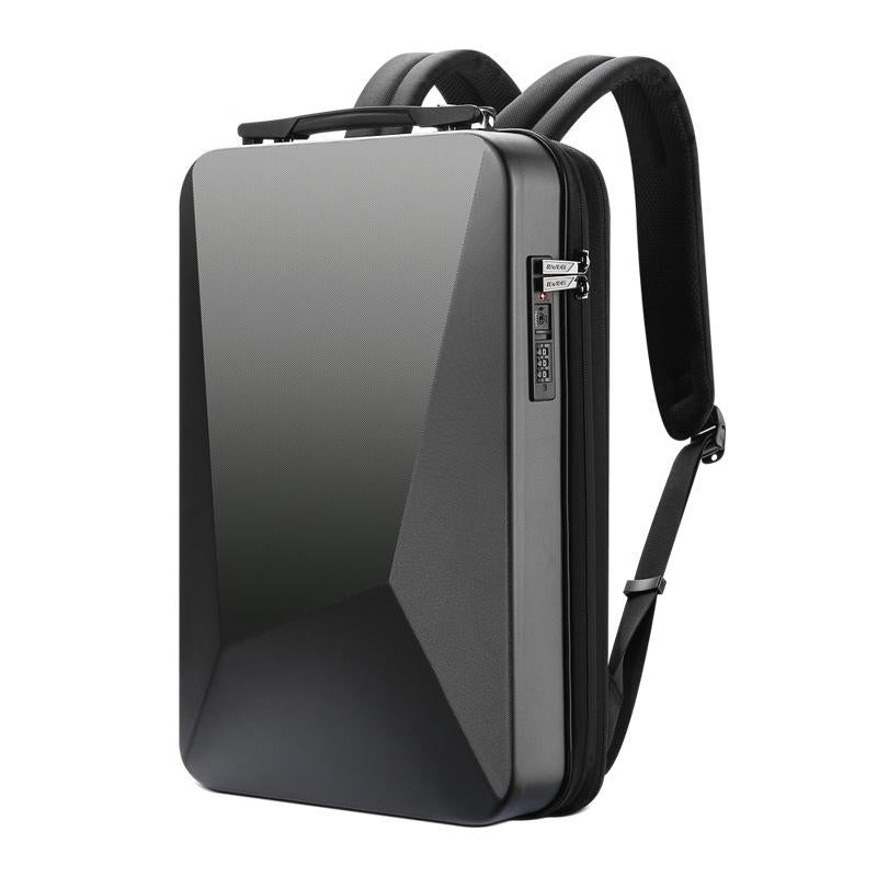 Waterproof Expandable Backpack With Usb Charging Black Password Protected