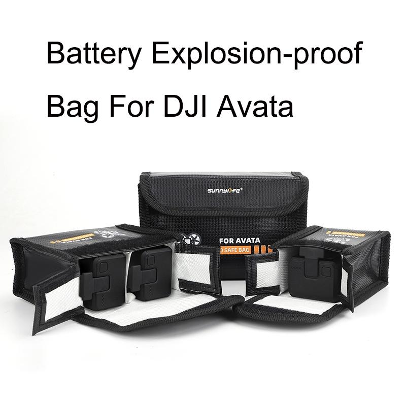 Explosion Proof Battery Storage Bag For Dji Avata Drone With Protection