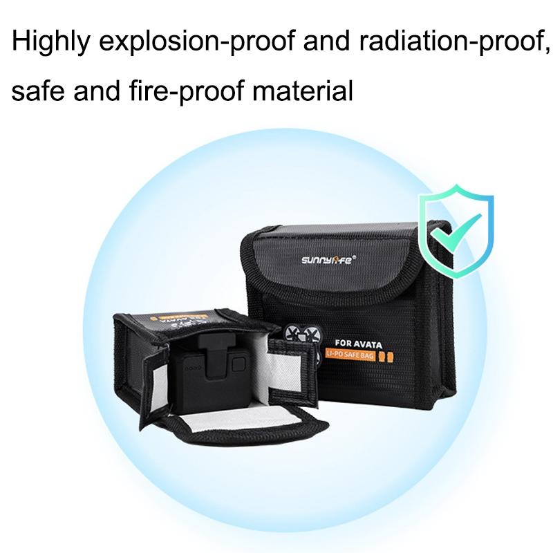 Explosion Proof Battery Storage Bag For Dji Avata Drone With Protection