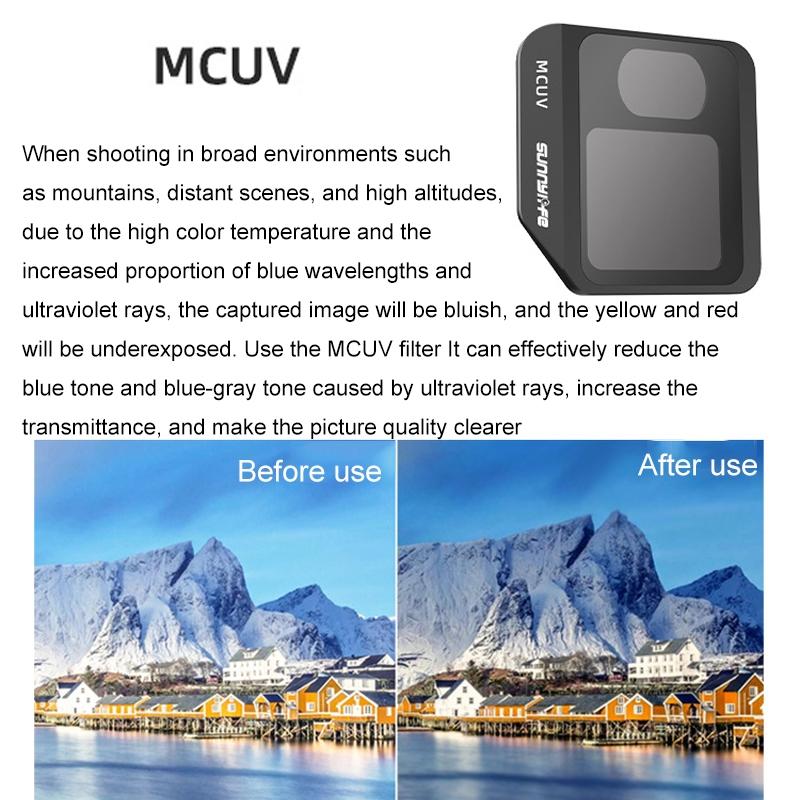Fi330 M3 Filter For Mavic With Optical Glass And Aluminium Alloy Construction