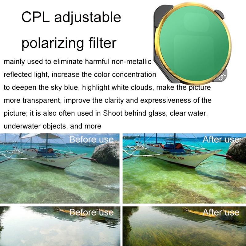 Fi330 M3 Cpl Filter For Mavic Drone With Optical Glass And Aluminium Alloy